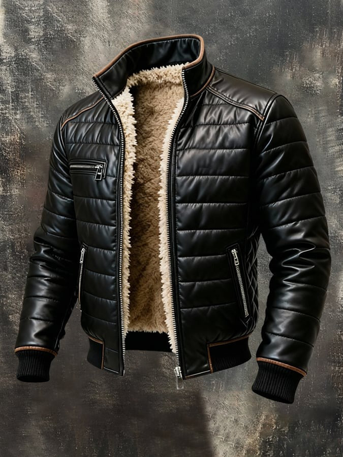 THE SHERPA-LINED QUILTED JACKET