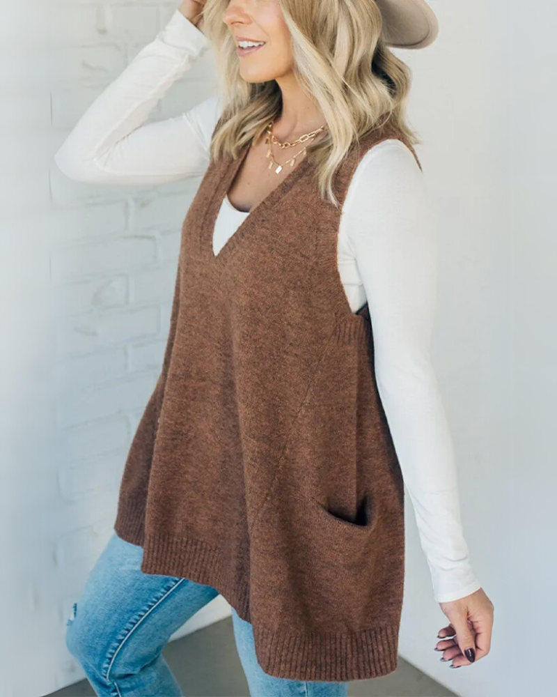 Elara Knit Vest Timeless Vogue