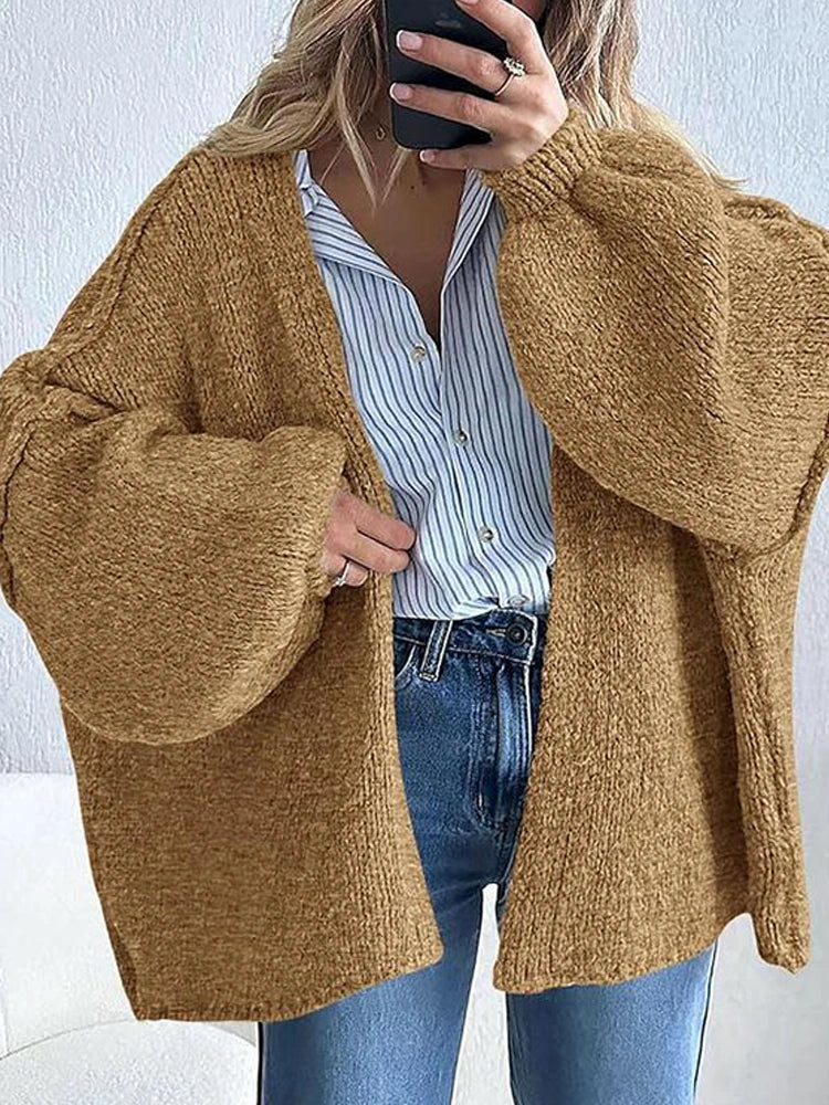 Women’s Oversized Knit Cardigan Sweater Timeless Vogue