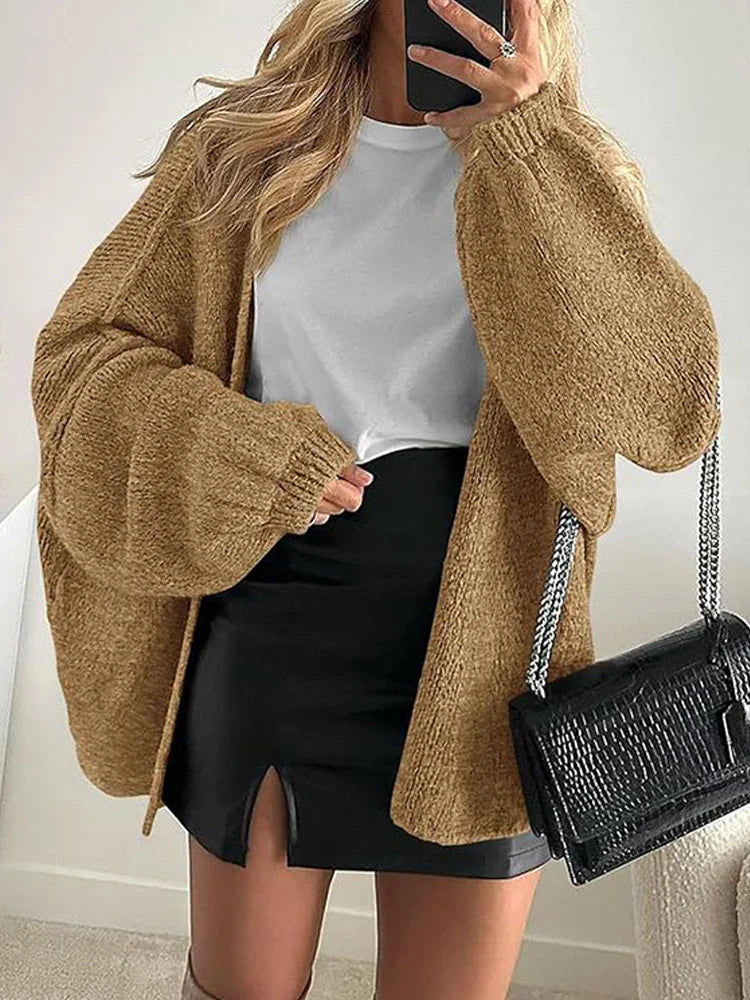 Women’s Oversized Knit Cardigan Sweater Timeless Vogue