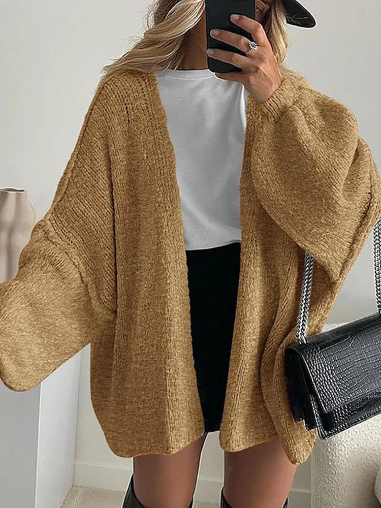 Women’s Oversized Knit Cardigan Sweater Timeless Vogue