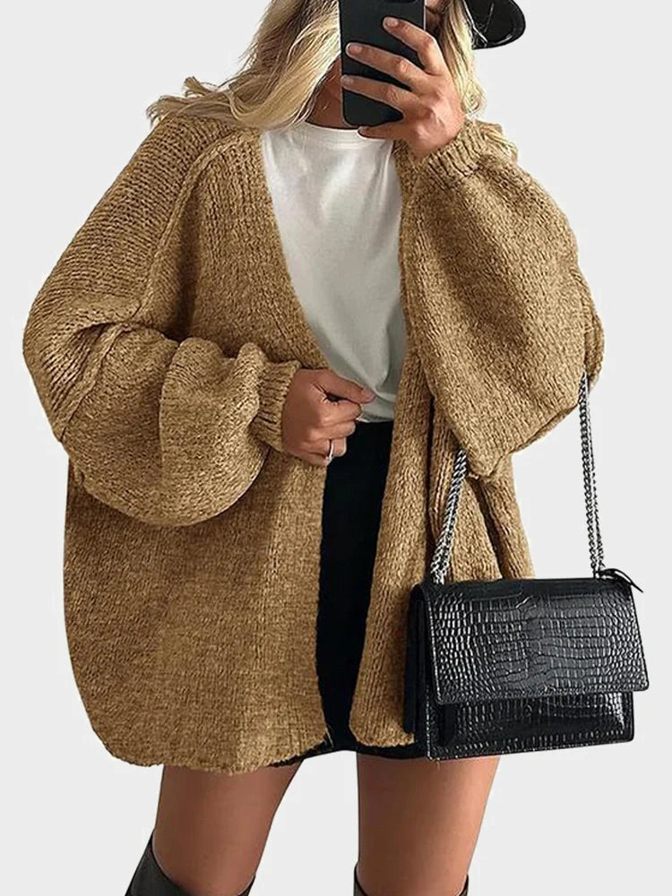 Women’s Oversized Knit Cardigan Sweater Timeless Vogue