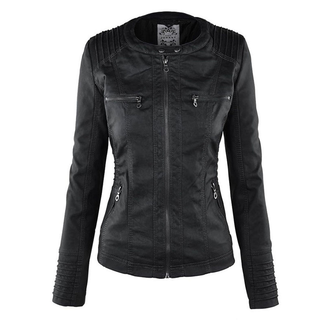 Adriana™ | Timeless Leather Jacket