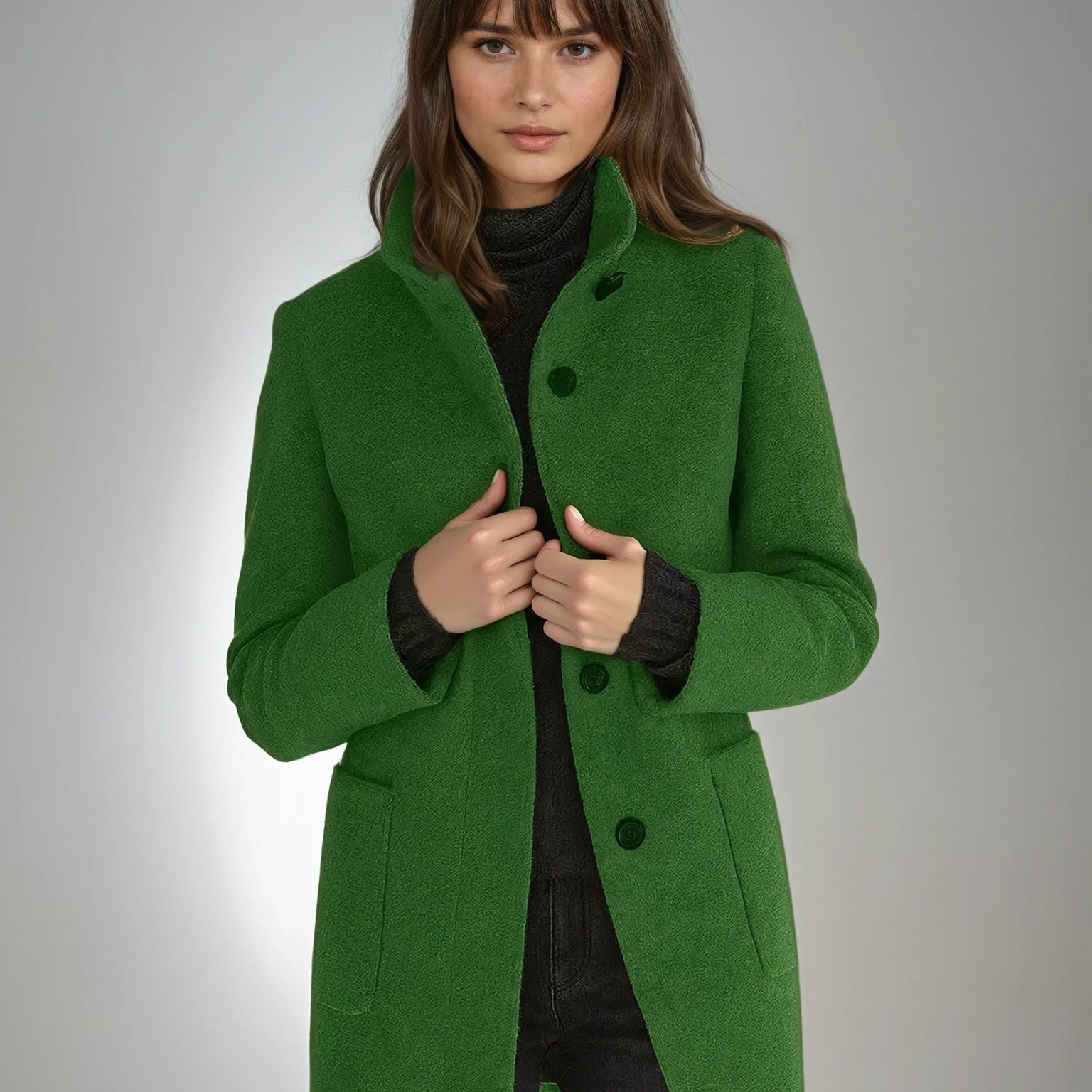 Stella | Tailored Wool-Blend Coat