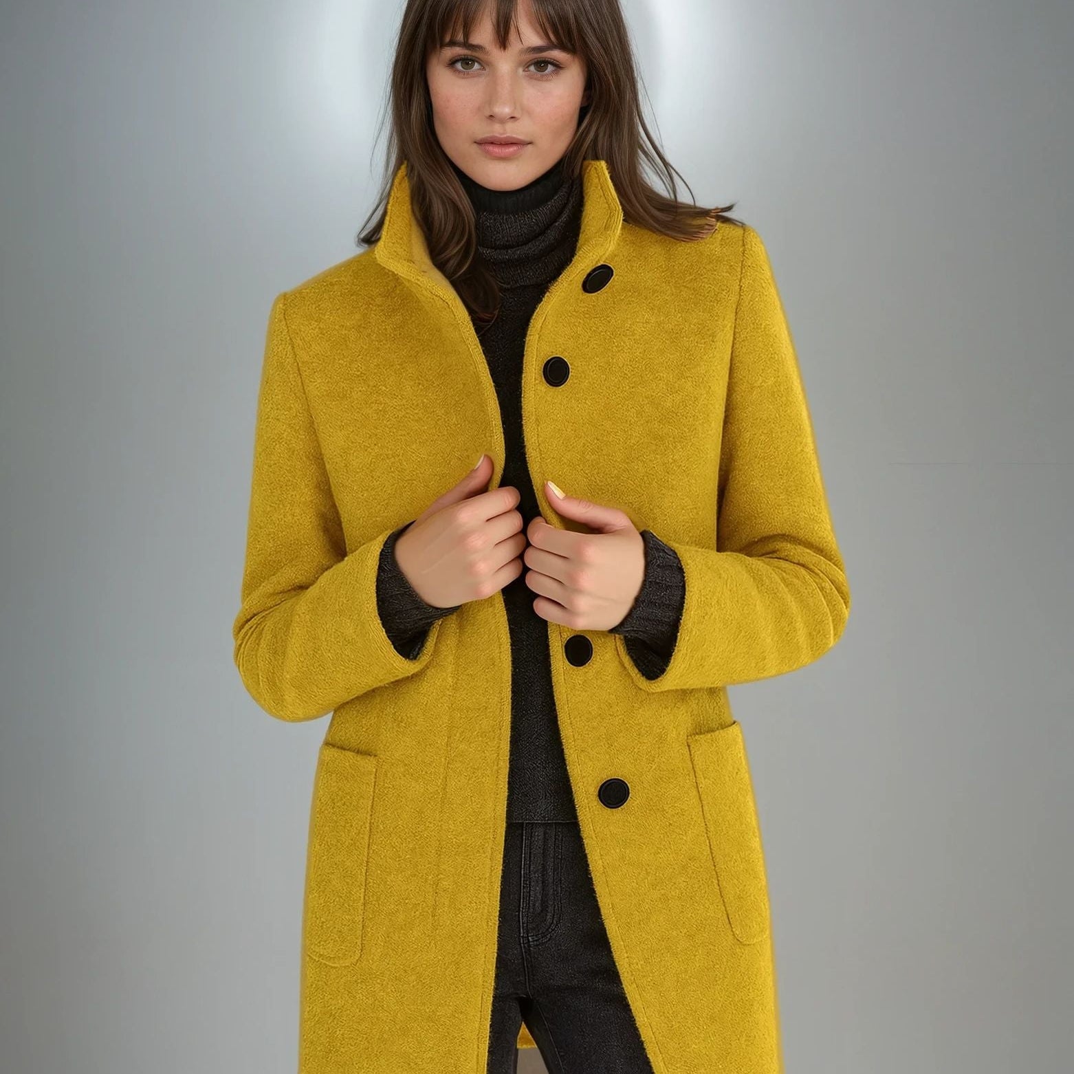 Stella | Tailored Wool-Blend Coat