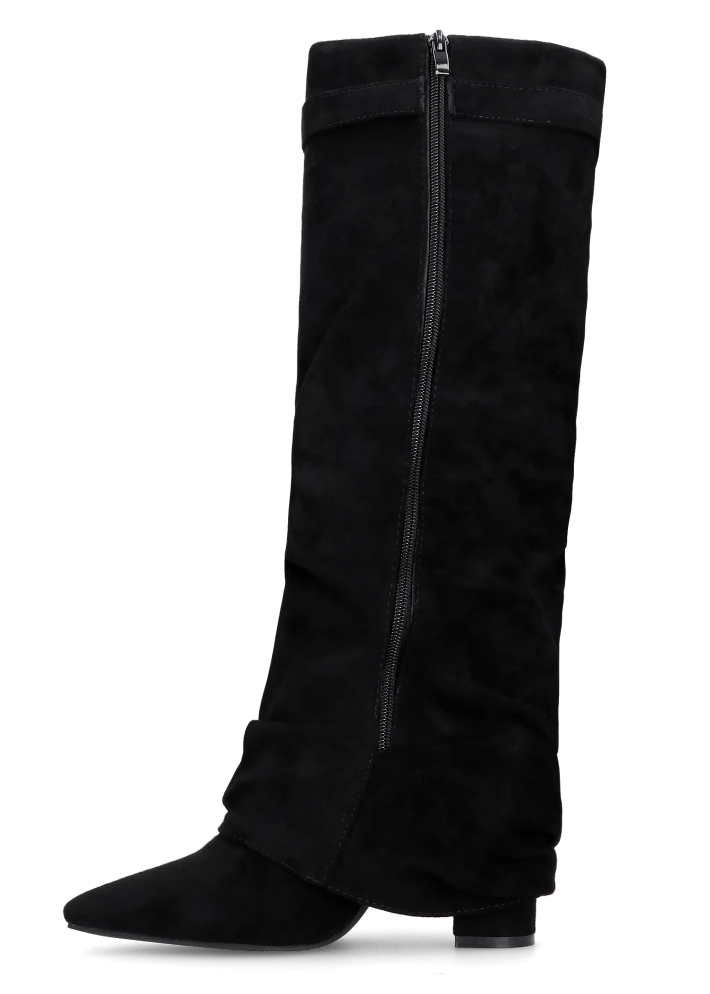 Lavista Slouchy Suede knee high boots - Black