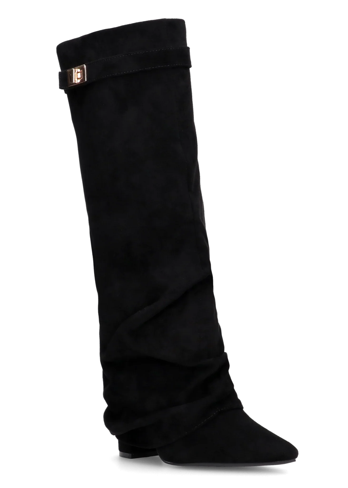 Lavista Slouchy Suede knee high boots - Black
