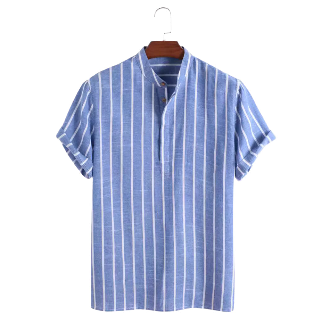 Riva – Men’s Striped Cotton Casual Shirt