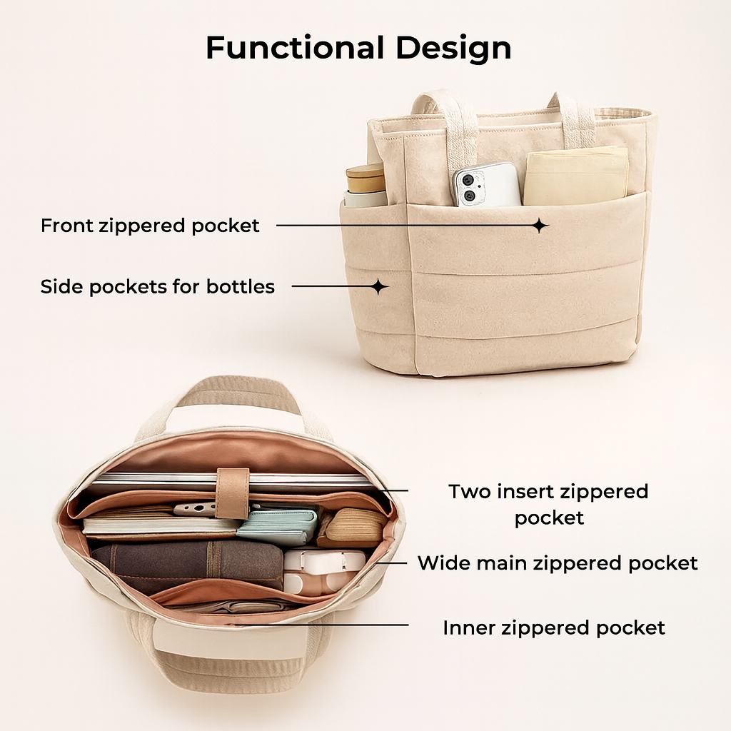 Novara™ – Quilted Tote