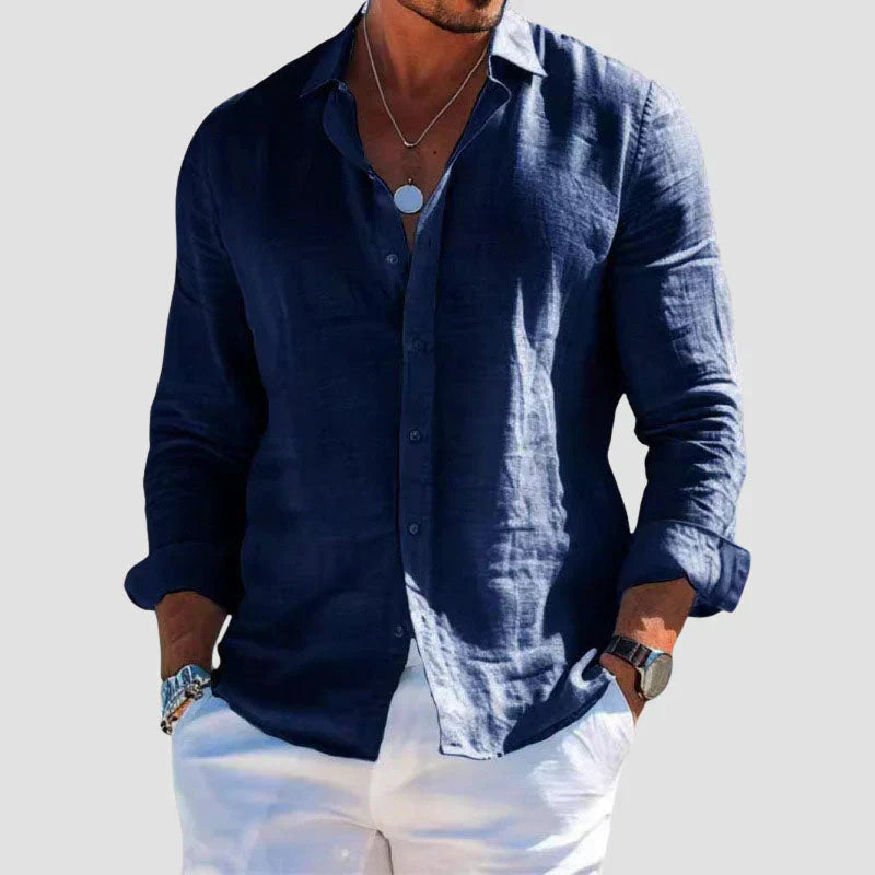 Portofino – Men’s Evening Linen Shirt