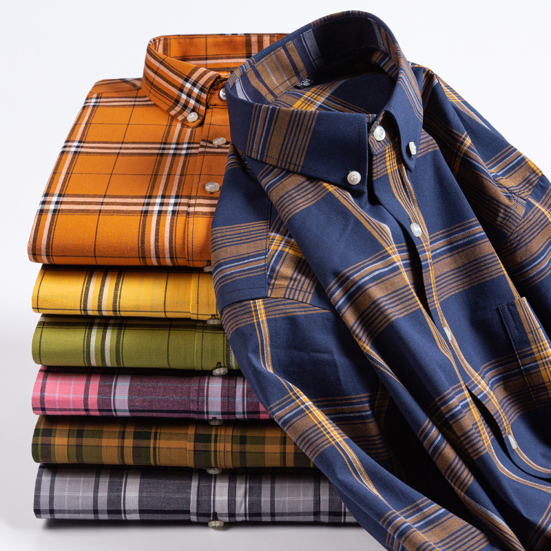 Gio – Men’s Classic Check Cotton Shirt