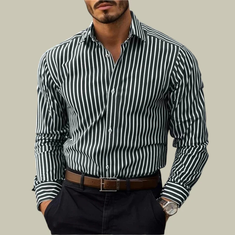 Lancelot – Men’s Striped Cotton Summer Shirt