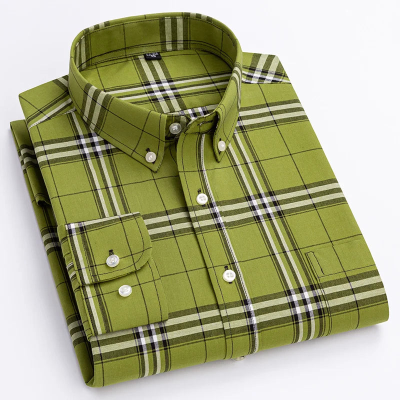 Gio – Men’s Classic Check Cotton Shirt