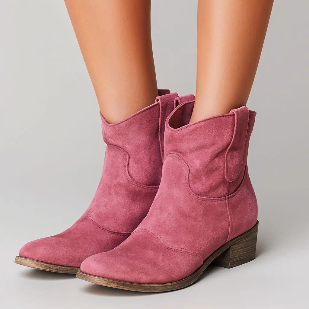 Marcheline™ - Suede Western Boots Mijn winkel