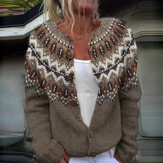 Adeline | Nordic Knit Cardigan Timeless Vogue