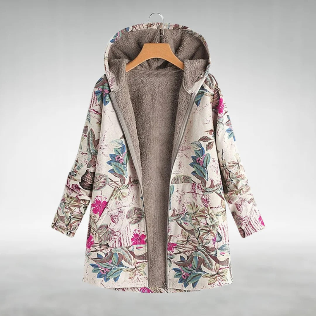 Elora | Floral Fleece Jacket Timeless Vogue