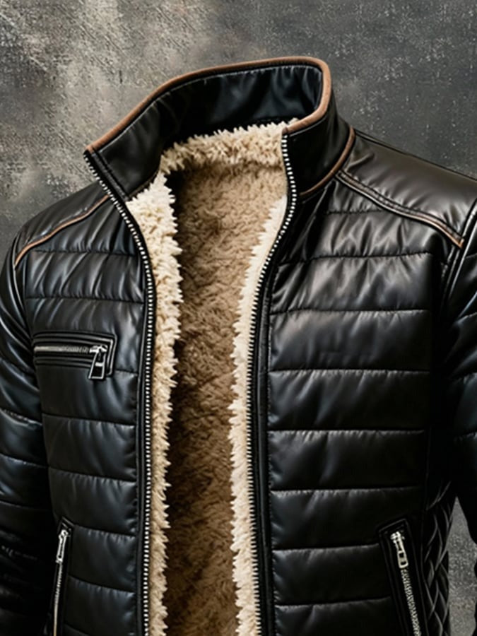 THE SHERPA-LINED QUILTED JACKET