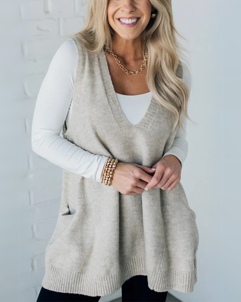 Elara Knit Vest Timeless Vogue