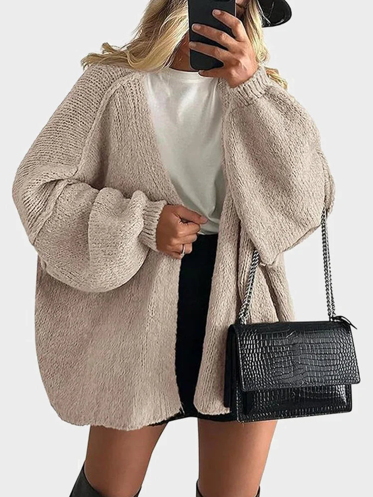 Women’s Oversized Knit Cardigan Sweater Timeless Vogue