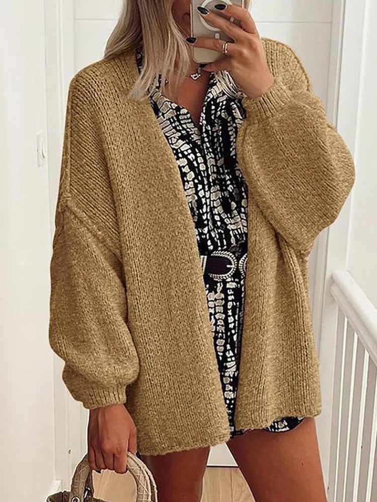 Women’s Oversized Knit Cardigan Sweater Timeless Vogue