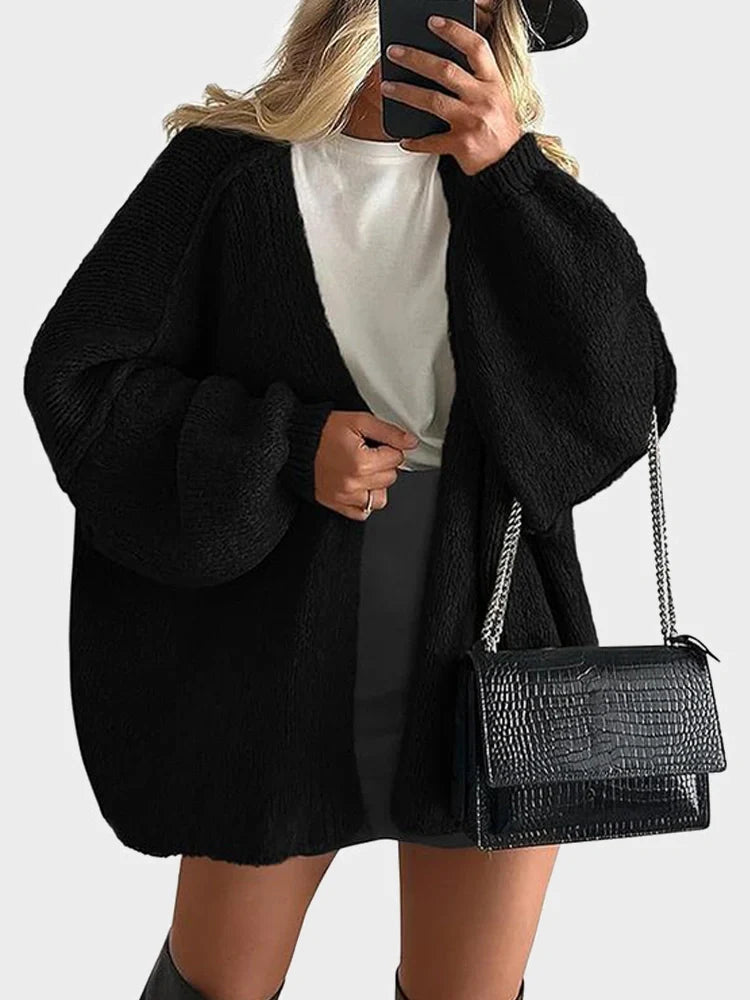Women’s Oversized Knit Cardigan Sweater Timeless Vogue