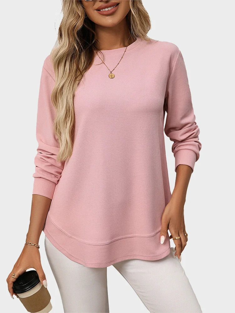 Amelia | Waffle Knit Pullover Timeless Vogue