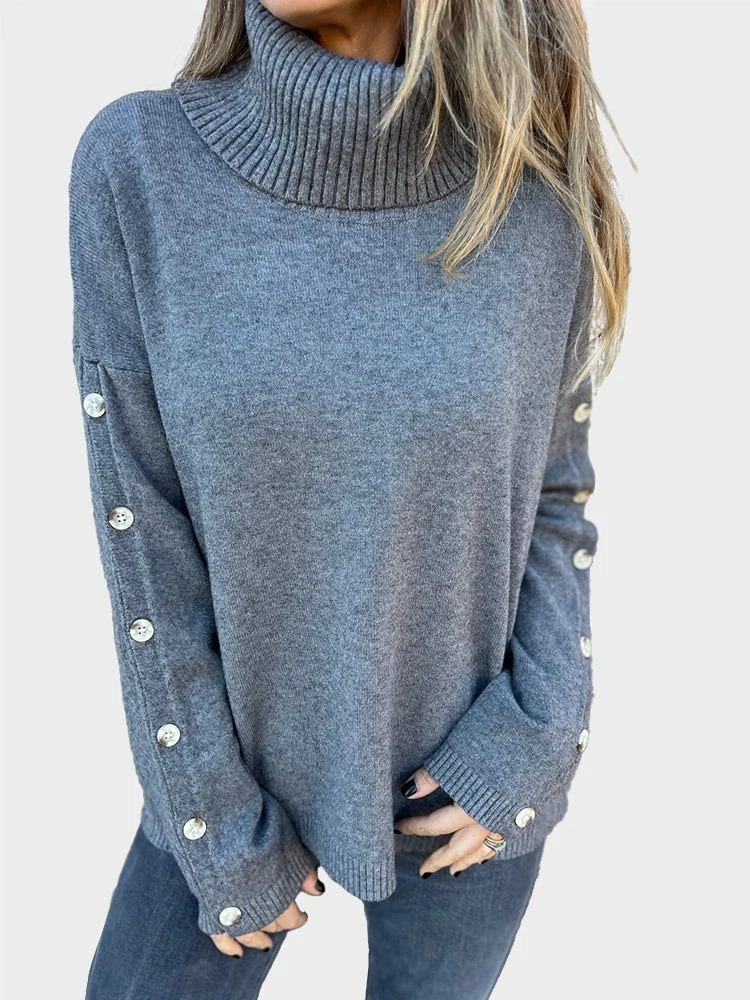 Soft Knit Turtleneck Sweater Timeless Vogue