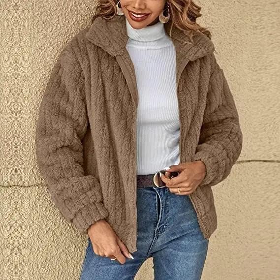 Sienna – Textured Fleece Coat Mijn winkel