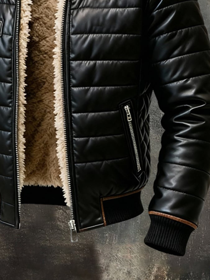 THE SHERPA-LINED QUILTED JACKET