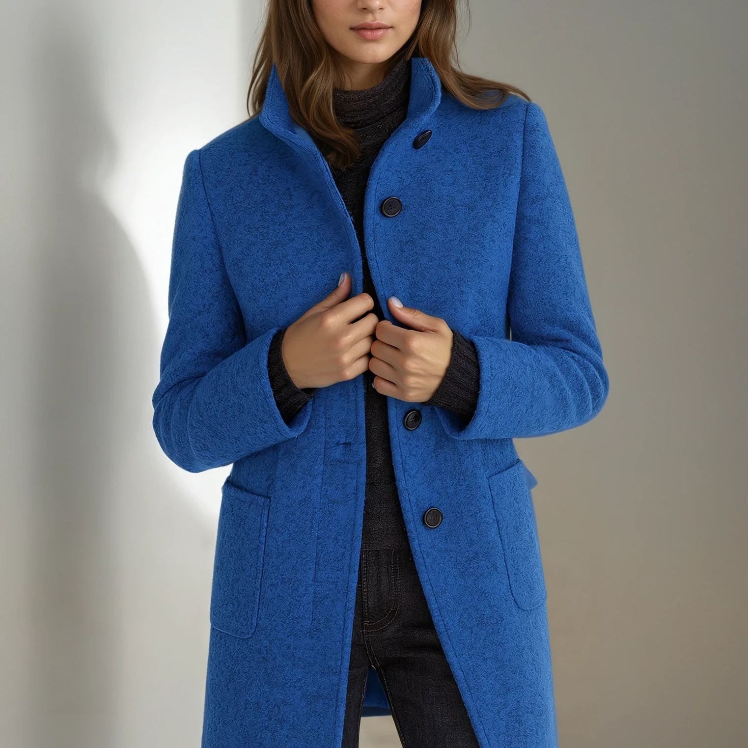 Stella | Tailored Wool-Blend Coat