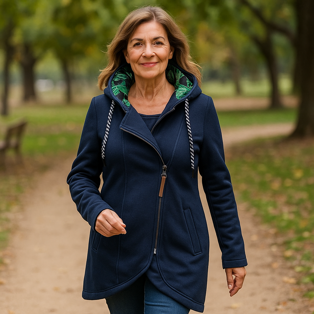 Eleanor | Asymmetric Zip Winter Coat