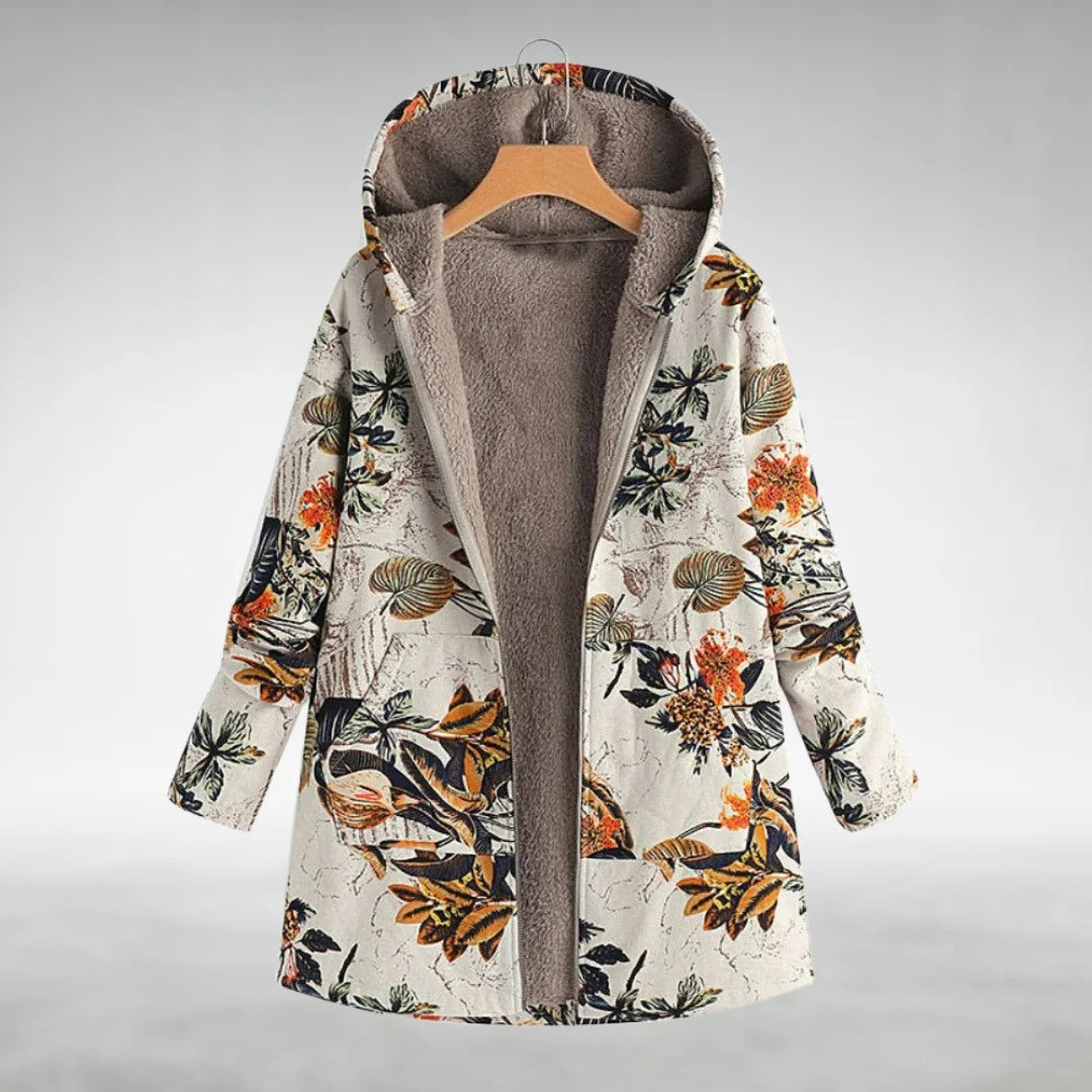 Elora | Floral Fleece Jacket Timeless Vogue