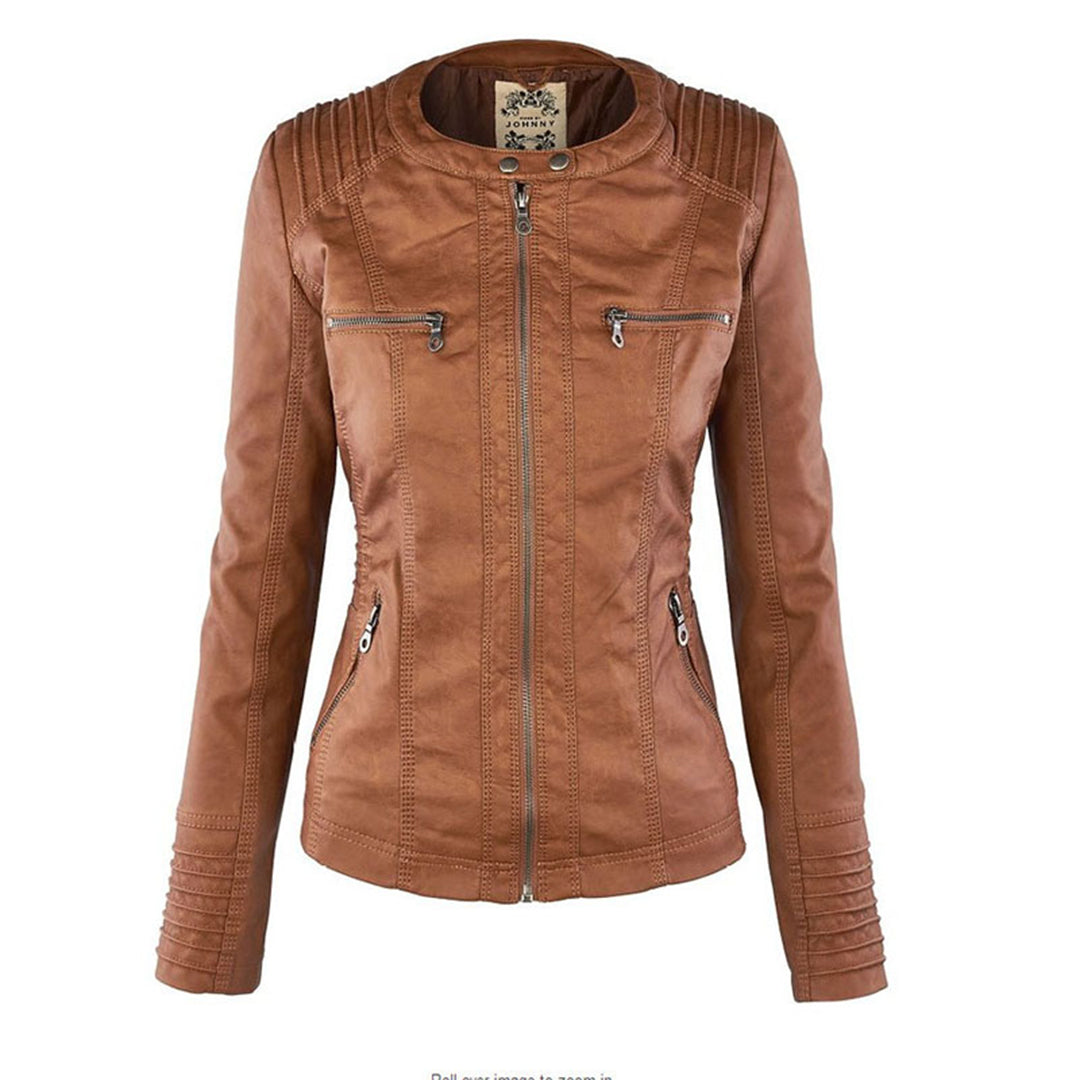 Adriana™ | Timeless Leather Jacket