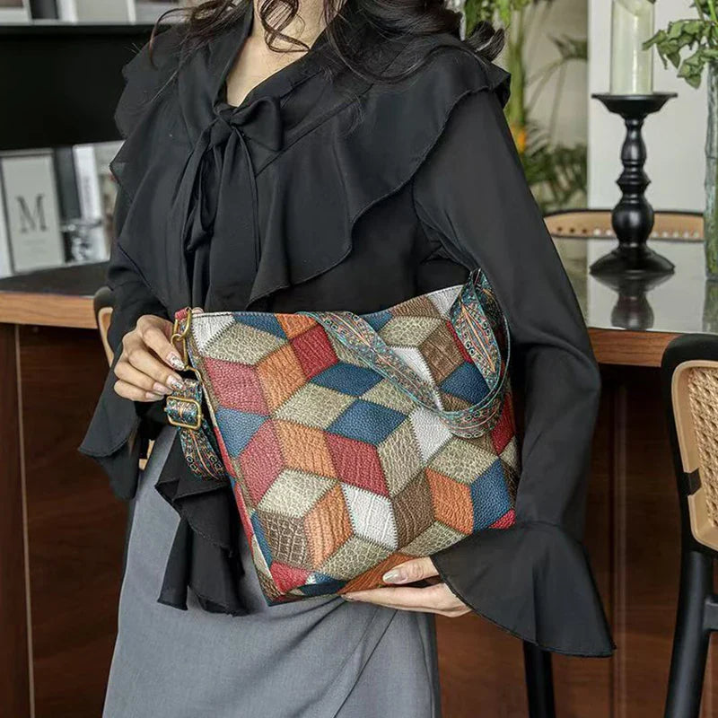 Zavelli™ | Borsa a spalla Mosaico Elegante