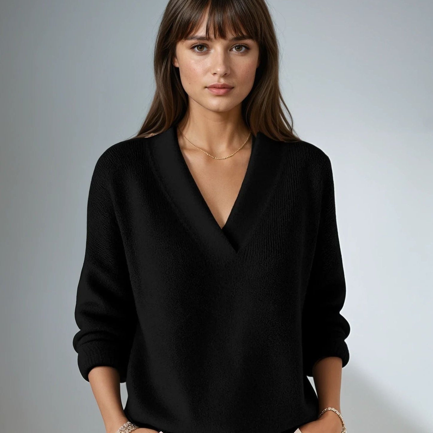 Aurelia™ – V-Neck Comfort Knit