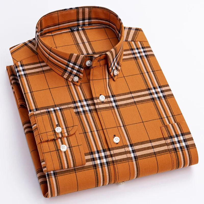 Gio – Men’s Classic Check Cotton Shirt