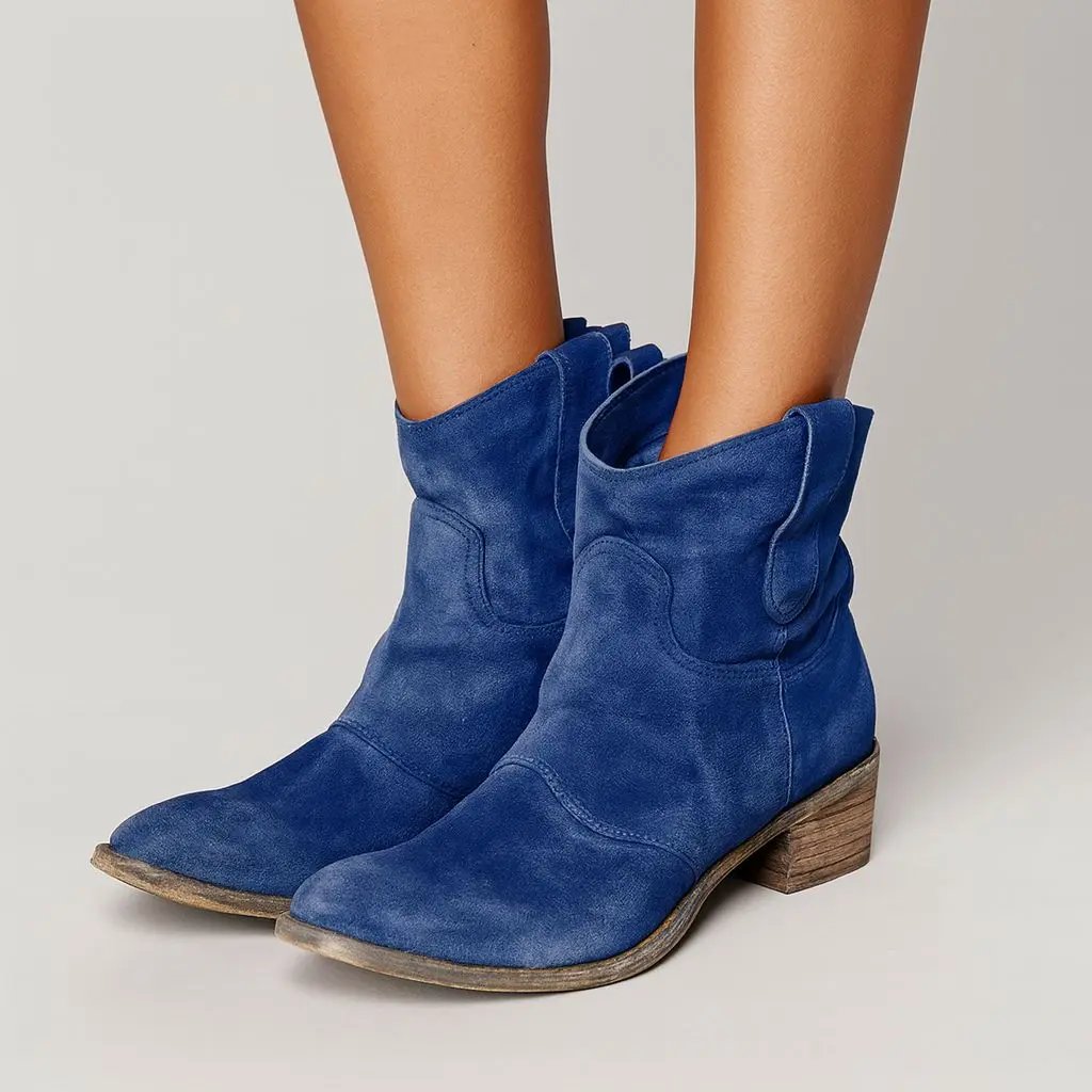 Marcheline™ - Suede Western Boots Mijn winkel