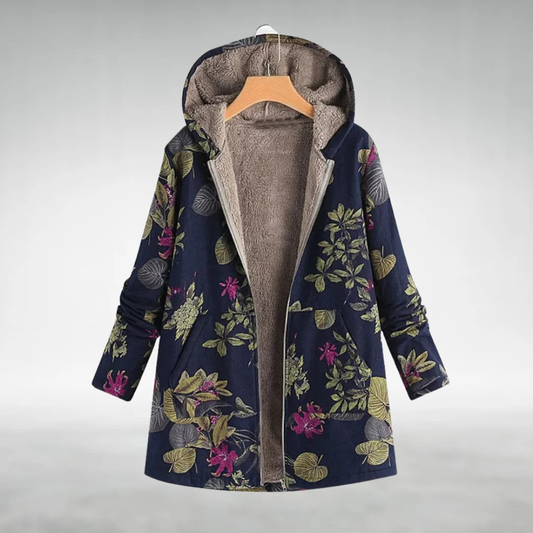 Elora | Floral Fleece Jacket Timeless Vogue