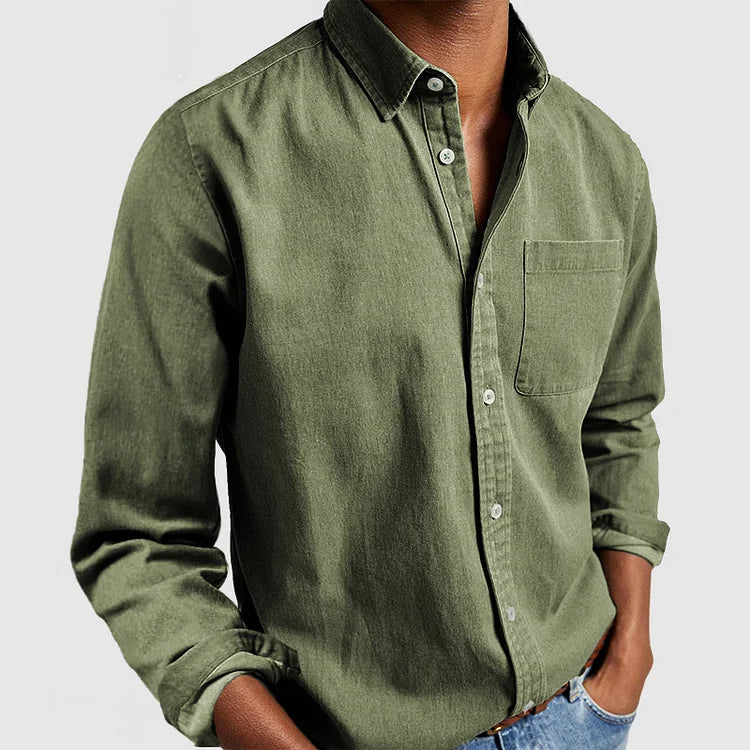 Mantova - Men's Refined Cotton Shirt