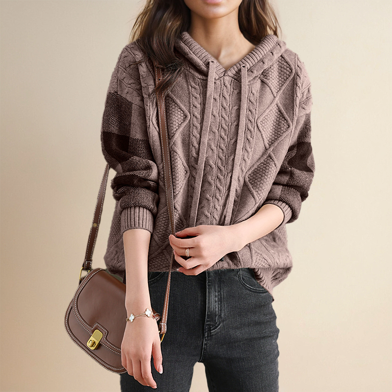 Leonie™ Cable-Knit Hoodie Sweater Timeless Vogue