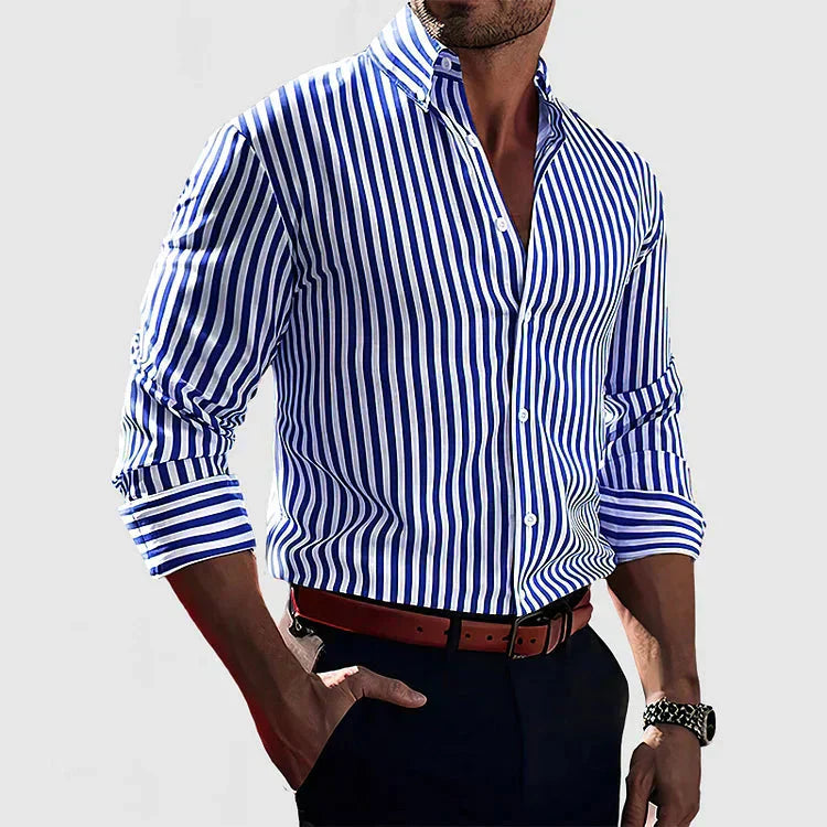 Lancelot – Men’s Striped Cotton Summer Shirt