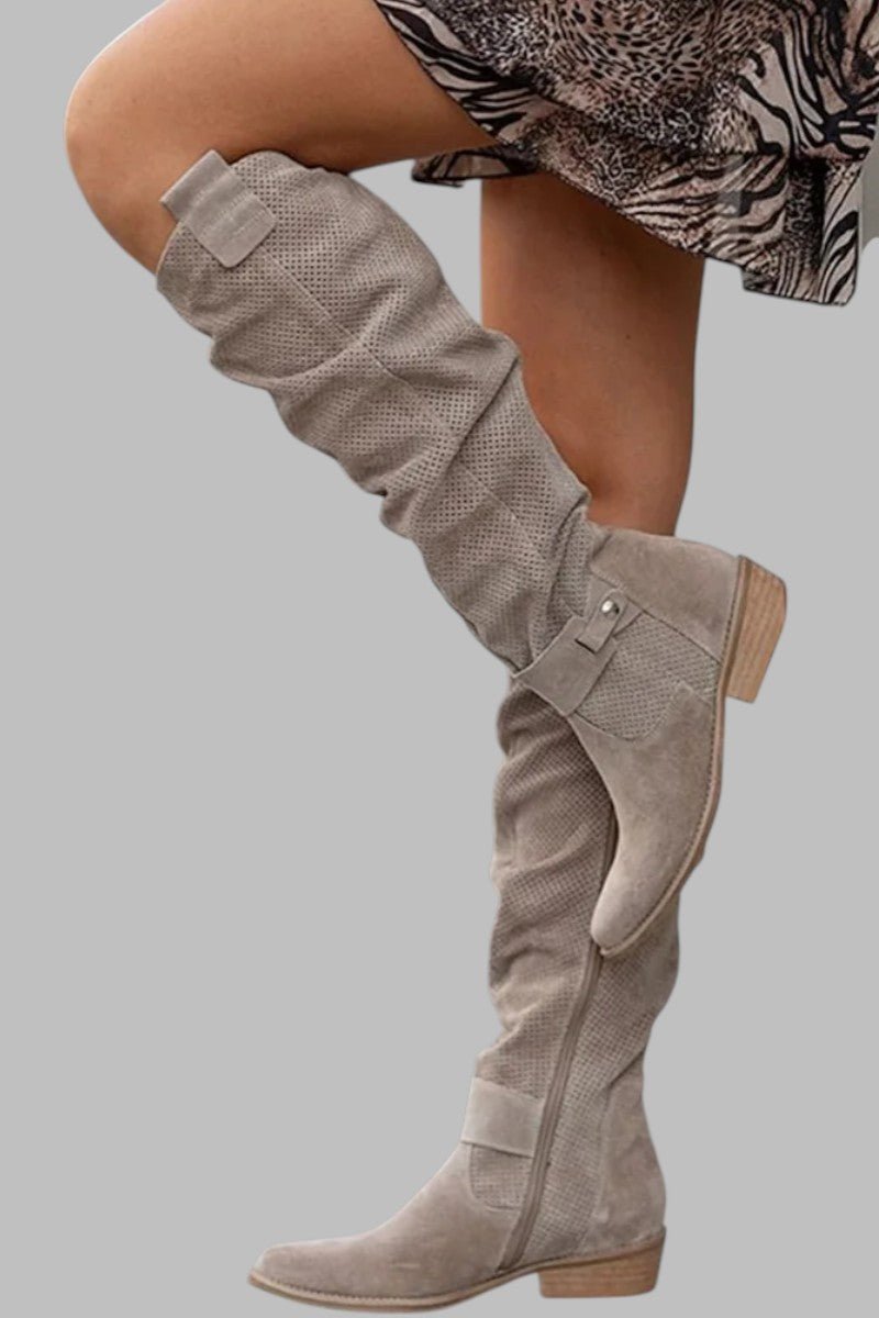 Serenelle™ – Knee-High Suede Boots